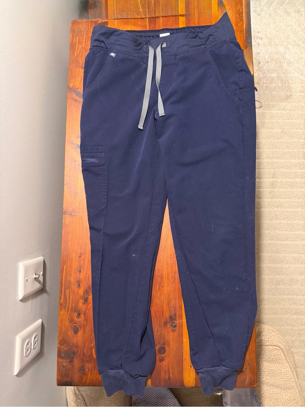 Figs Navy Drawstring Women's Zamora Jogger Pants